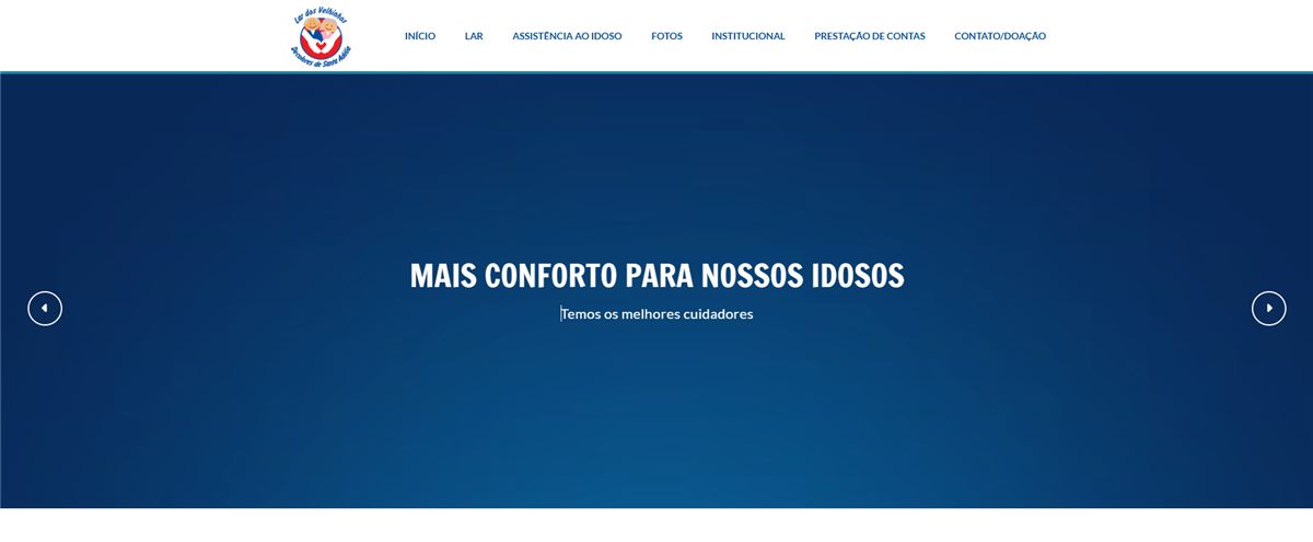 Site Lar dos Velhinhos Decolores